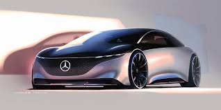 Press Sketches Mercedes Vision Eqs 2019 On Behance Mercedes Automotive Design Mercedes Benz