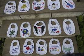 Have Each Guest Decorate A Bib Baby Shower Activities Baby Shower Baby Boy Shower