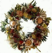 Dried Banksia Protea Pincushion Wreath Wreaths Christmas Wreaths Christmas Decorations