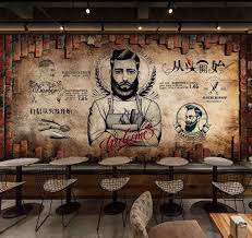 Retro Barber Shop Beauty Salon Background Wall Painting Wall Etsy Disenos De Unas Peluqueria Decoracion Pinturas De Pared