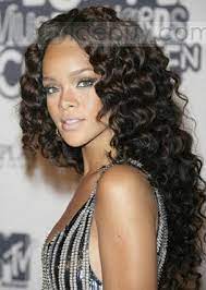 New Top Quality Rihanna Hairstyle Curly Brazilian Weave 100 Human Hair About 22inches Short Natural Curly Hair Long Hair Styles Curly Hair Styles
