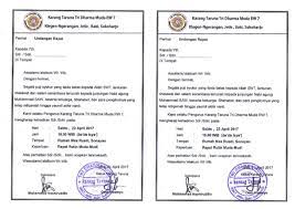 Dalam pelaksanaan suatu kegiatan rapat, kita tidak bisa begitu saja mengadakannya tanpa suatu. Doc Contoh Surat Undangan Rapat Rutin Karang Taruna Docx Guru Sepuh Academia Edu