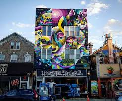 Dutch Artist S Mural On West Town Building Brightens Chicago Ave West Town Chicago Dnainfo