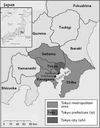 Tokyo Metropolitan Area Map Central Tokyo And Tokyo Metropolitan Area (Greater Tokyo). Source (Base...  | Download Scientific Diagram