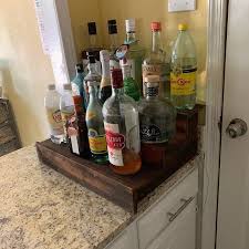 Wood Shelf Liquor Bottle Shelf Wine Bottle Shelf Made To Etsy Wine Bottle Shelf Liquor Bottles Bottle Display