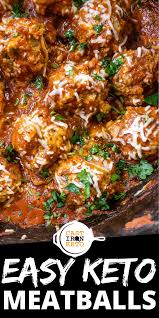Keto Meatballs Italian Style Recipe Cast Iron Keto Recipe Keto Recipes Easy Low Carbohydrate Recipes Keto Meatballs