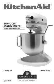 4.5 qt. bowl lift stand mixer manual