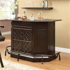 Atkinson Deep Cherry Home Bar Counter Home Bar Sets Iron Stools Home Bar Counter