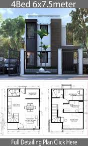 Small Home Design Plan 6x7 5m With 4 Bedrooms Home Design With Plansearch Small House Design Plans Modern Small House Design Small House Design