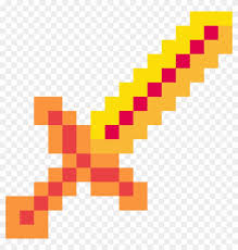 With the diamond sword in hand, you transform yourself into a hero from the world of minecraft. Minecraft Logo Sword Pixel Art Lava Sword Minecraft Free Transparent Png Clipart Images Download
