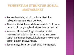 Struktur Sosial Masyarakat Ppt Download