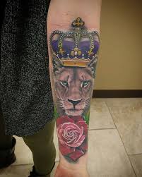 Lion king tattoos on pinterest | peter pan silhouette the lion king. Lion Queen Tattoo By Drew Regeneration Tattoo Gallery Facebook
