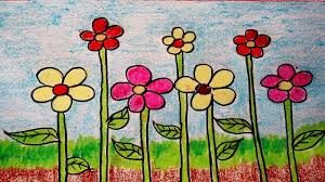 Flowers for girls, nuts for boys. How To Draw Flowers Easily For Kids Diy Greeting Card Drawing Ideas Pretty Flowers Drawing