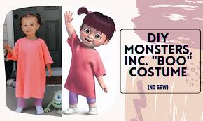 How to make boo monsters inc costume. Diy Monsters Inc Boo Costume No Sew Brooke Angelique