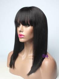 With bangs long copper wavy 24 inch trendy human hair wigs. Mary 10 16 Custom Length And Density Bob Human Hair Full Lace Wig With Bangs In Stock Human Hair Wigs Evawigs