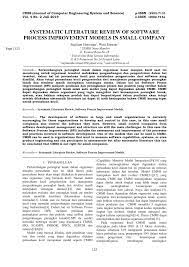Check spelling or type a new query. Pdf Systematic Literature Review Of Software Process Improvement Models In Small Company
