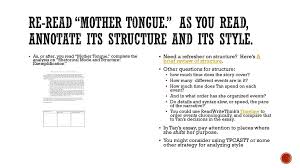 Each lesson has a theme. Structure In Mother Tongue And Everyday Use Ppt Download