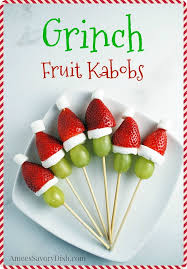We collected 34 best christmas appetizer. Easy Grinch Fruit Kabobs For The Holidays Amee S Savory Dish
