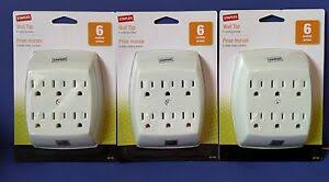 Instead, the third pin is neutral. 3 Staples 6 Outlet Grounded Wall Tap For 3 Prong Outlets New Sealed Ebay