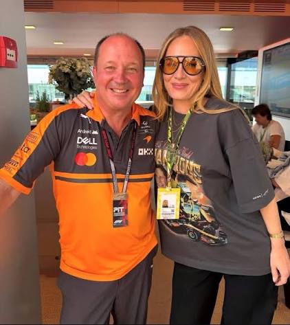 Adele Visits McLaren Mastercard F1 Team | McLaren Racing 💛 #Adele  #McLarenF1 #BritishGP 🇬🇧