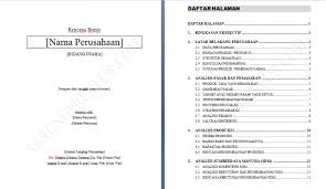Contoh Proposal Usaha Dan Business Plan The Plan Proposal Nama