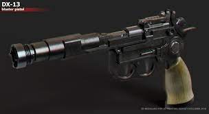 Artstation Dx13 Blaster Pistol Sergey Kolesnik Star Wars Rpg Blaster Star Wars Star Wars Droids