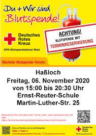Außerdem gibt es wieder leckeres essen. Hassloch Aufruf Zur Blutspende Am 06 November 2020 Drk Ortsverein Hassloch Meckenheim E V