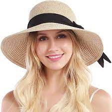 Womens Straw Hat Sun Hat For Women Beach Cap Summer Hats Uv Protection Upf50 Mix Beige At Amazon Women S Clothing Sun Hats For Women Summer Hats Women Beach