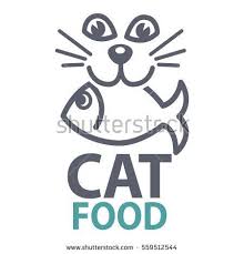 Pet Food Logo With Cat Icon Concept Of Veterinary Visual Identity Vector Illustration Food Animals Cat Icon Logo Food