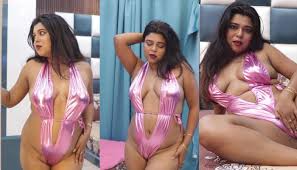 Jhilik Roy Nude-Monokini-Teasing-Ass-ULLUHotSeries