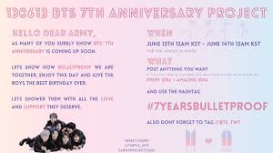 Discover more posts about bts7thbday. á´®á´± Bara Semi Hiatus Read Bio On Twitter My Dear Army I Hope All Of Us Can Get Together And Celebrate The Anniversary Of Our Beloved Boys I Really Hope You Ll Like Support