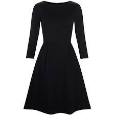 Hobbs Anna Dress Navy 110 Liked On Polyvore Featuring Dresses Fit And Flare Mid Flare Sleeve Dress Navy Blue Maxi Dress Long Sleeve Midi Dress