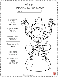 See more ideas about music notes, music symbols, coloring pages. Winter Music Activities 26 Winter Color By Music Notes Music Coloring Sheets Winter Music Music Coloring