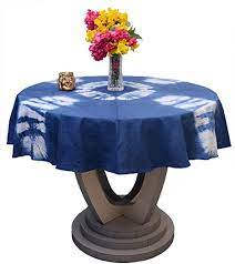 Durable for use year after year. Amazon Com Round Tablecloth 60 Inch Indian Shibori Cotton Table Cover Tie Dye Indigo Table Cloth Restaurant Party Decoration Housewarming Gift For Living Room Great For Wedding Birthday More Pattern 4 Home