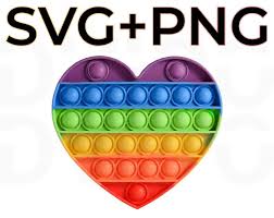 Pop Bubble Fidget Svg Png Files Rainbow Push Fidget Simpl Etsy In 2022 Etsy Pop Bubble Fidget Toys