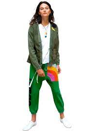 Free City Rainbow Og Letsgo Sweatpants In School Green Singer22