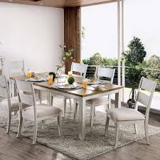 600 Furniture Of America Bridgid Side Chairs Dining Oak Dining Table White Dining Table