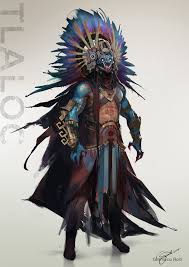 Artstation Tlaloc Age Of Pantheons Gianluca Rolli Concept Art Characters Character Design Character Art