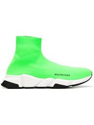 Balenciaga Socks Black And Yellow Balenciaga Speed Trainer Sock Sneakers In Green Modesens Louis Vuitton Shoes Heels Balenciaga Shoes Louis Vuitton High Heels
