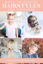 Take the hair from one side over the middle section, and then repeat the. Little Girl Hairstyles For Back To School Twist Me Pretty