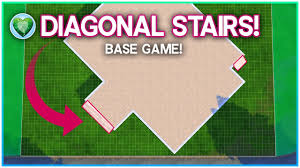 Find 19 ways to say diagonal, along with antonyms, related words, and example sentences at thesaurus.com, the world's most trusted free thesaurus. Diagonal Stairs Base Game Tutorial No Cc No Mods Sims 4 Tutorial Kate Emerald Youtube