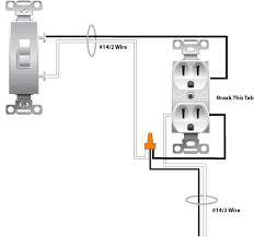 How to wire an outlet diagram. Wiring A Switched Outlet Wiring Diagram Power To Receptacle Electrical Online