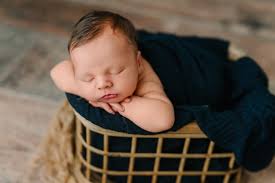 A baby boy leaves smudges