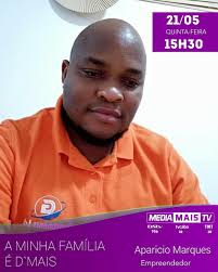 A MINHA FAMÍLIA É D´MAIS . Danny Ripanga (@dannyripas) . • . Na edição de  hoje (21/05) , conversamos em estúdio : . Aparicio Marques, Empreendedor •  . .Elves Bartolomeu, Empreendedor . .