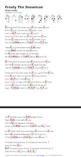 Frosty The Snowman Bing Crosby Http Myuke Ca Ukulele Songs Ukelele Songs Christmas Ukulele Songs