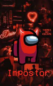 Impostor Among Us Wallpaper Wallpaper Iphone Neon Glittery Wallpaper Red Wallpaper