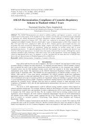 A cream and lotions containing hydroquinone. Pdf Asean Harmonisation Compliance Of Cosmetics Regulatory Scheme In Thailand Within 5 Years