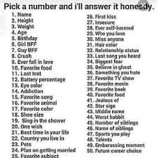 Pick A Number And Ill Answer It Now Honestly Snapchat