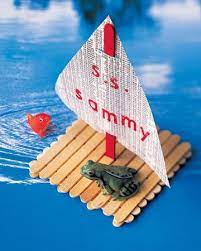 Pin By Aubry Dumas On Crafty Craft Stick Crafts Boat Crafts Popsicle Stick Boat