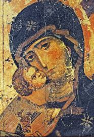 Greek Icon With St Mary And Baby Jesus Stock Photo Picture And Royalty Free Image Image 11748688